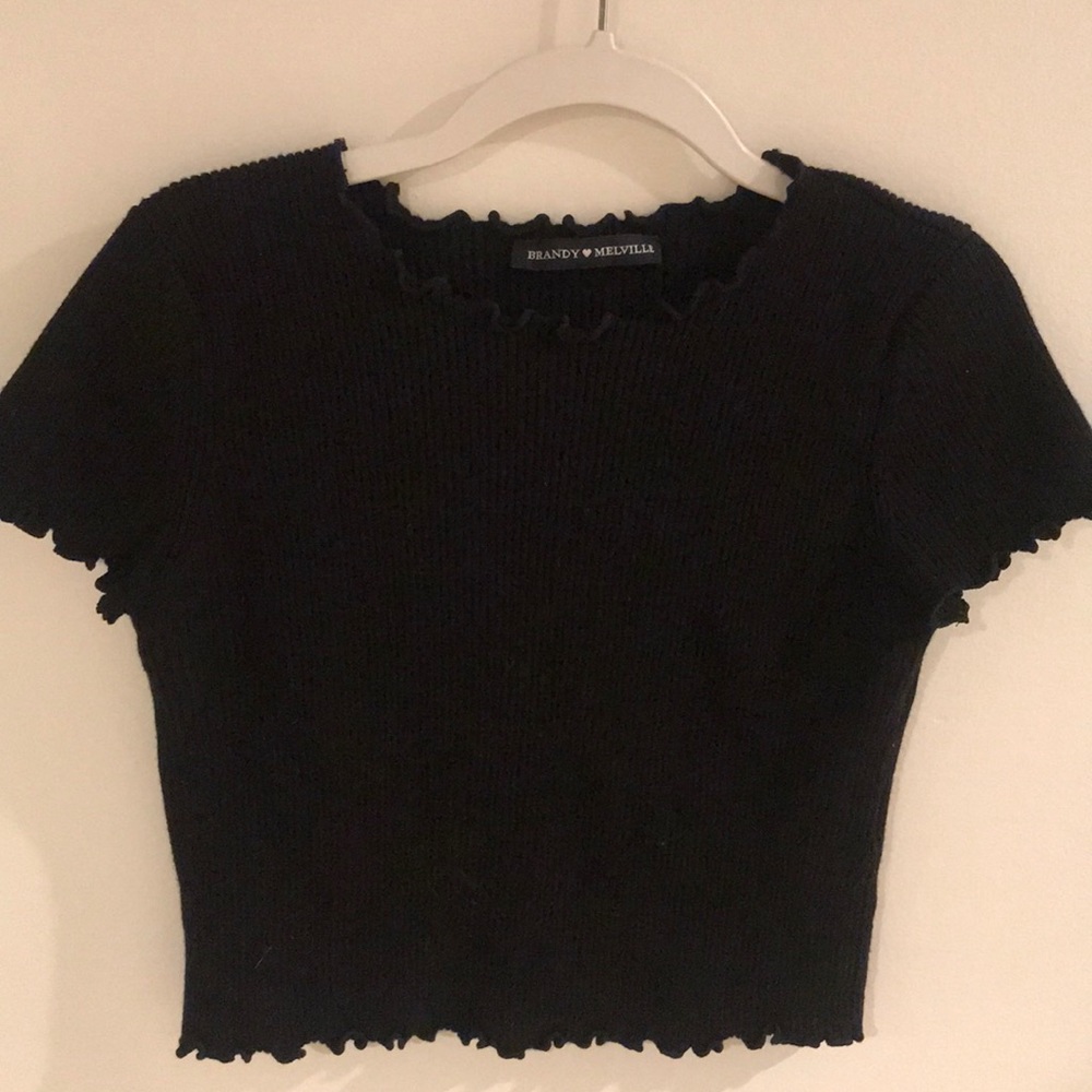 Brandy Melville Black short sleeved shirt